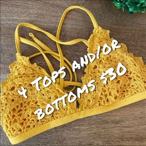 Swim tops and bottoms - 4 for $30👙👙